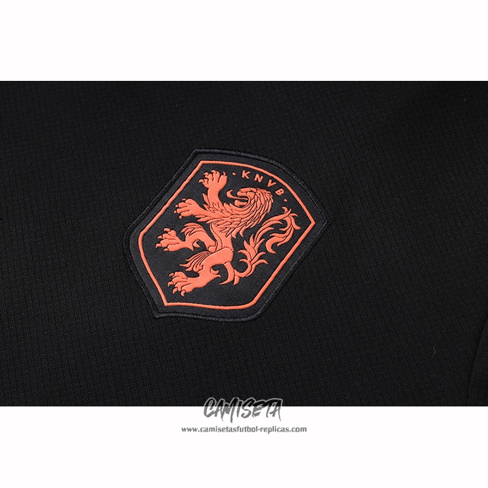 Chandal del Paises Bajos 2026-2027 Manga Corta Negro - Pantalon Corto